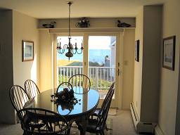 Dining Room with Slider To Deck